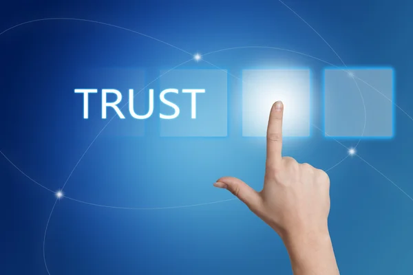 Concepto de texto Trust —  Fotos de Stock