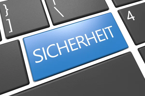 Sicherheit tekst koncepcja — Zdjęcie stockowe