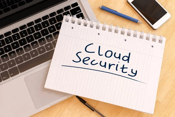 Concepto de texto Cloud Security —  Fotos de Stock