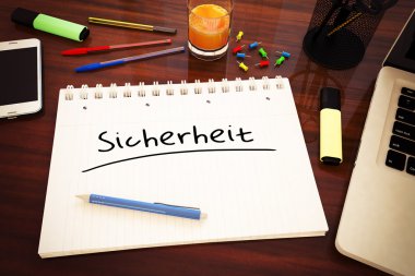 Sicherheit metin kavramı