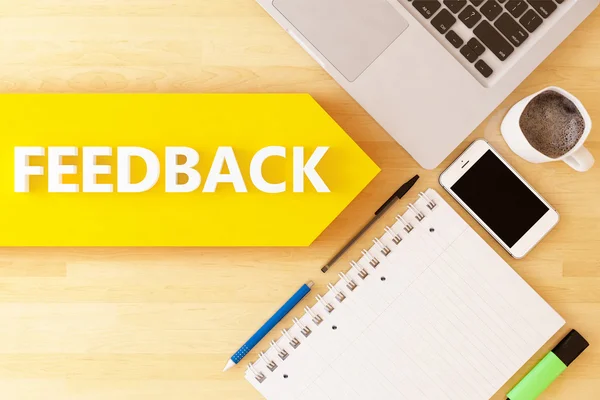 Feedback text concept — Stock Photo, Image