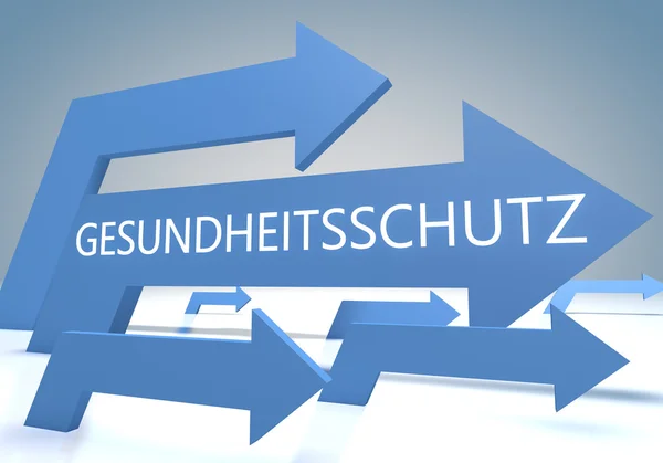 Концепція Gesundheitsschutz тексту — стокове фото