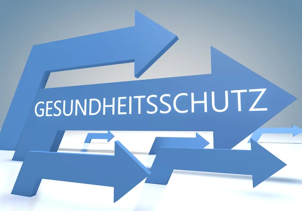 Gesundheitsschutz tekst concept — Stockfoto