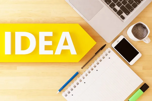 Idea text concept — Stock Photo, Image