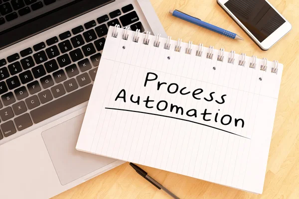 Proces automatisering tekst concept — Stockfoto