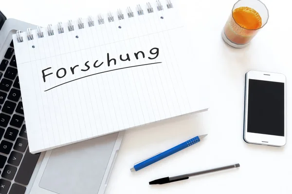 Forschung tekst concept — Stockfoto