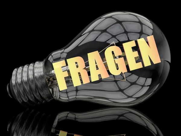 Fragen text koncept — Stockfoto