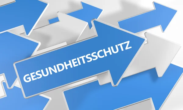 Gesundheitsschutz tekst concept — Stockfoto