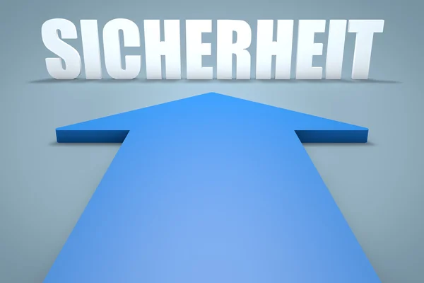 Sicherheit tekst concept — Stockfoto