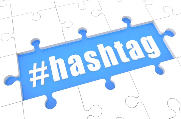 Concetto di testo hashtag — Foto Stock