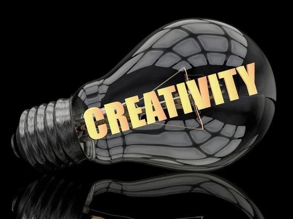 Kreativitet text koncept — Stockfoto