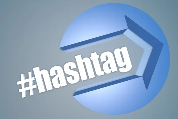 Concetto di testo hashtag — Foto Stock