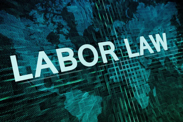 Concepto de texto de Derecho Laboral — Foto de Stock