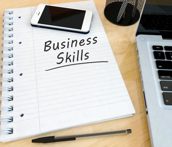 Concepto de texto Business Skills —  Fotos de Stock