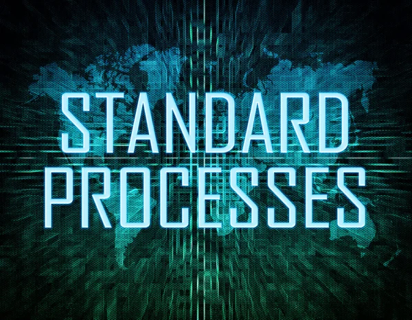 Standardkoncept processer text — Stockfoto