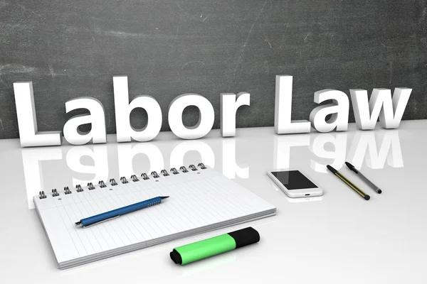 노동 법률 텍스트 개념 — 스톡 사진