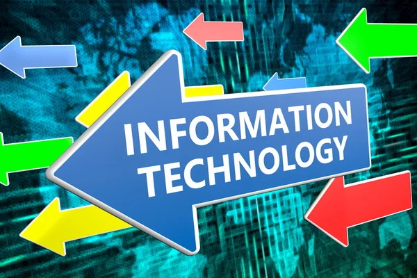 Information Technology text concept — Stock Photo, Image