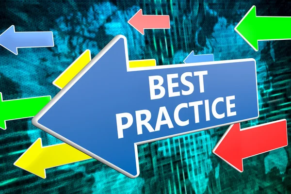 Best Practice Textkonzept — Stockfoto