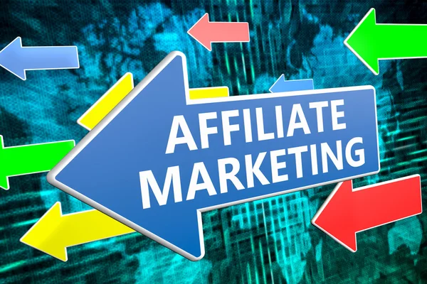 Concetto di testo di marketing di affiliazione — Foto Stock