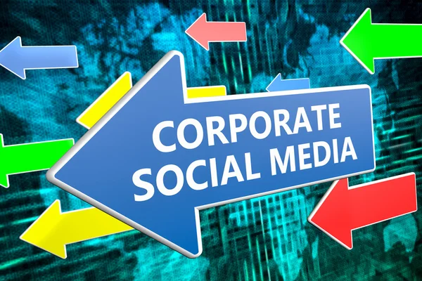 Corporate social media — Stockfoto