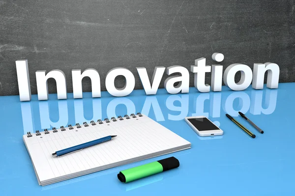 Innovation text concept — Stock Photo, Image