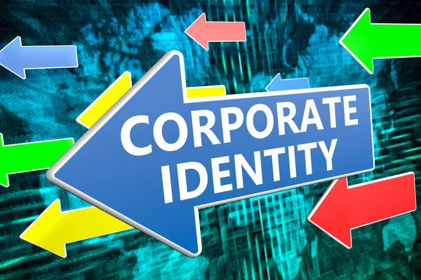 Concepto de texto de identidad corporativa —  Fotos de Stock