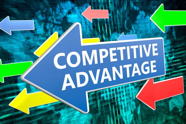 Competitive Advantage text concept — Stock Photo, Image