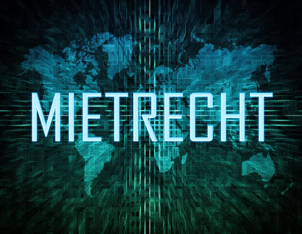Concetto di testo di Mietrecht — Foto Stock