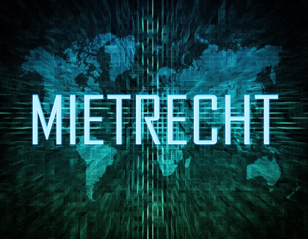 Mietrecht text concept — Stock Photo, Image