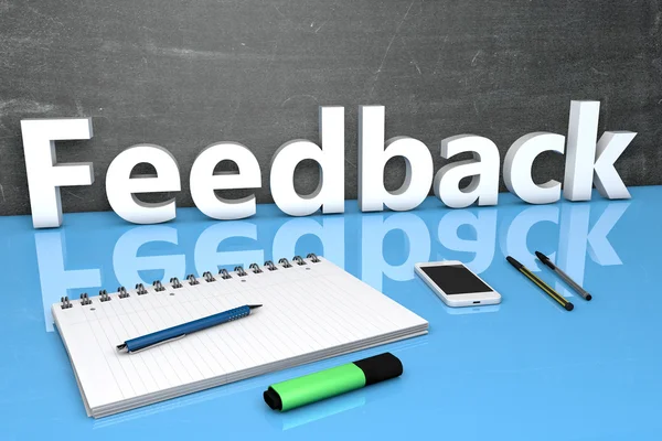 Conceito de texto de feedback — Fotografia de Stock