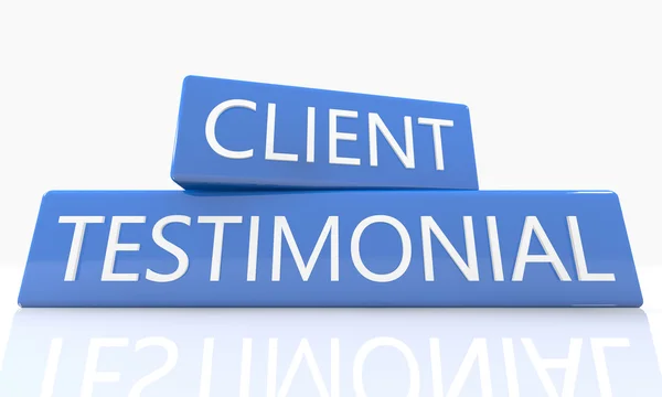 Client Testimonial — Stock Photo, Image