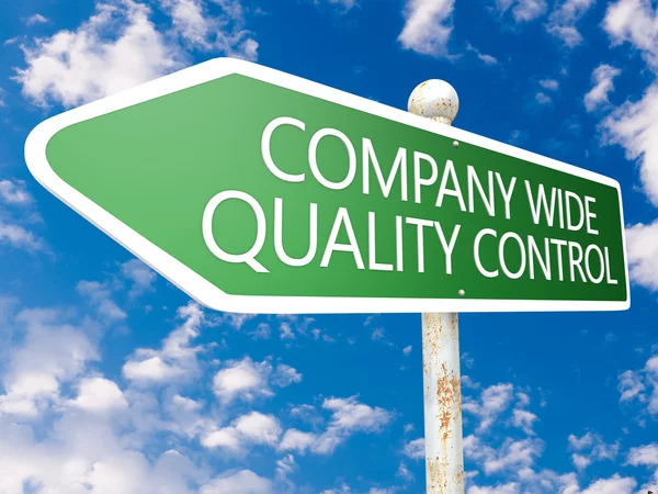 Företaget brett kvalitetskontroll — Stockfoto