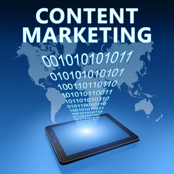 Content Marketing — Stockfoto