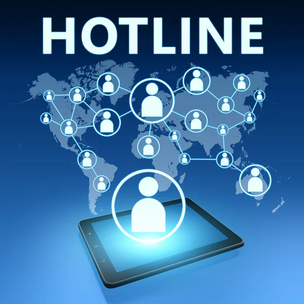 Hotline — Stockfoto