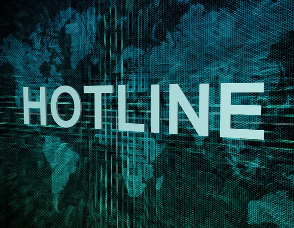 Hotline — Stockfoto