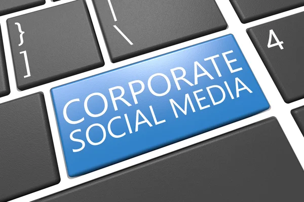 Corporate Social Media — Stock Photo, Image