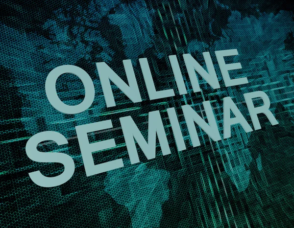 Online Seminar — Stock Photo, Image