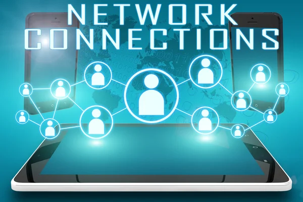 Netwerkverbindingen — Stockfoto