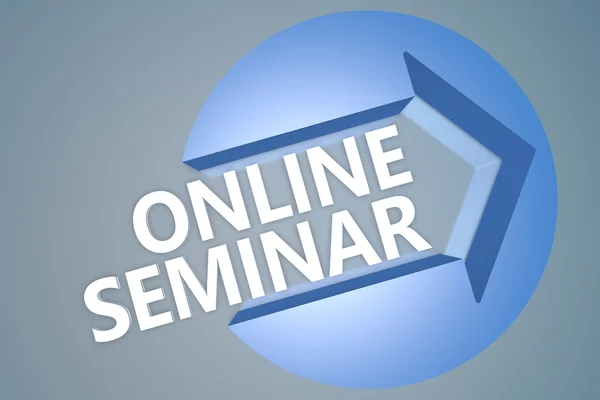 Online-seminar — Stockfoto