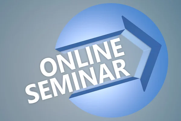 Online seminarium — Zdjęcie stockowe