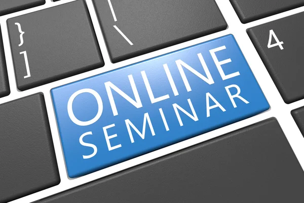 Online-seminar — Stockfoto