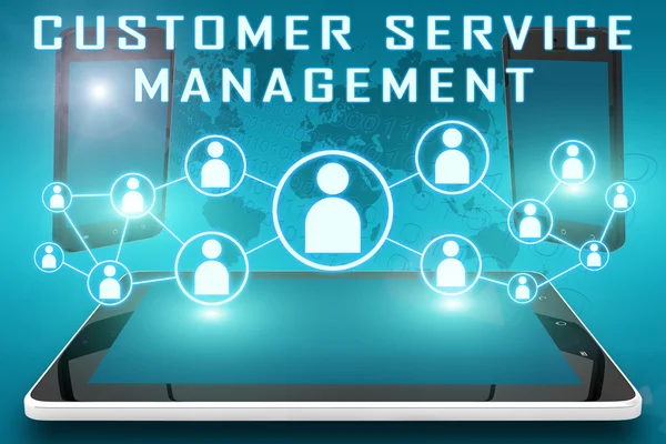 Customer service management Stockbild