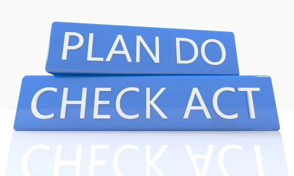 Plan doen check act — Stockfoto