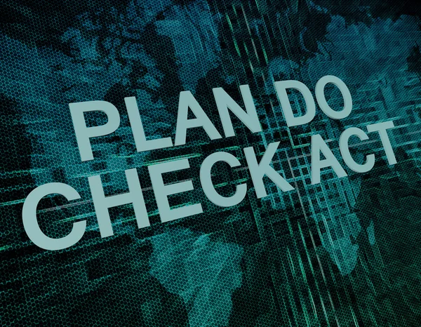 Plan doen check act — Stockfoto