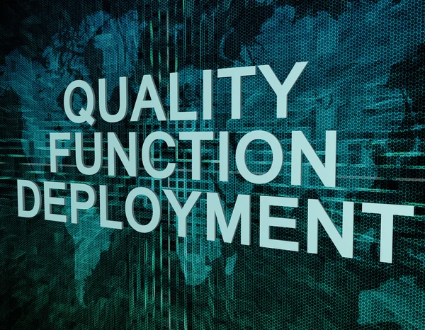 Quality Function Deployment — Stock Photo, Image