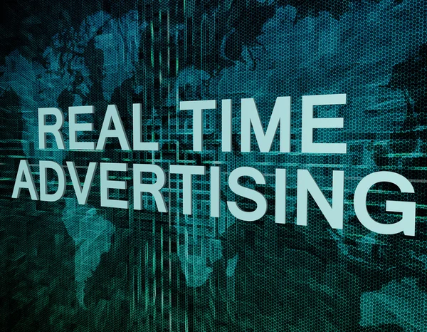 Publicidad en tiempo real — Foto de Stock