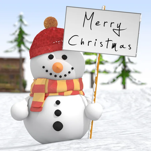 Snowman — Stock Photo, Image