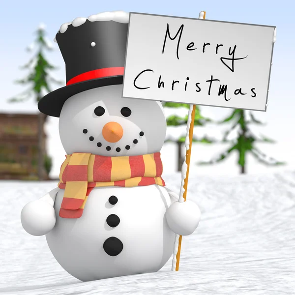 Snowman — Stock Photo, Image