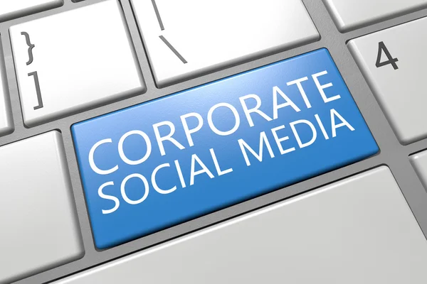 Redes Sociales Corporativas — Foto de Stock