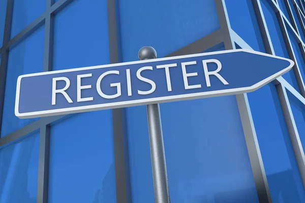 Registrarsi — Foto Stock